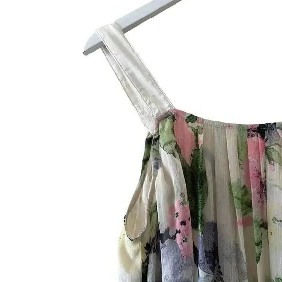 Soft Surroundings  Milk Maid Floral Print Layered Sleeveless SZPXL #1996 - Picture 9 of 16